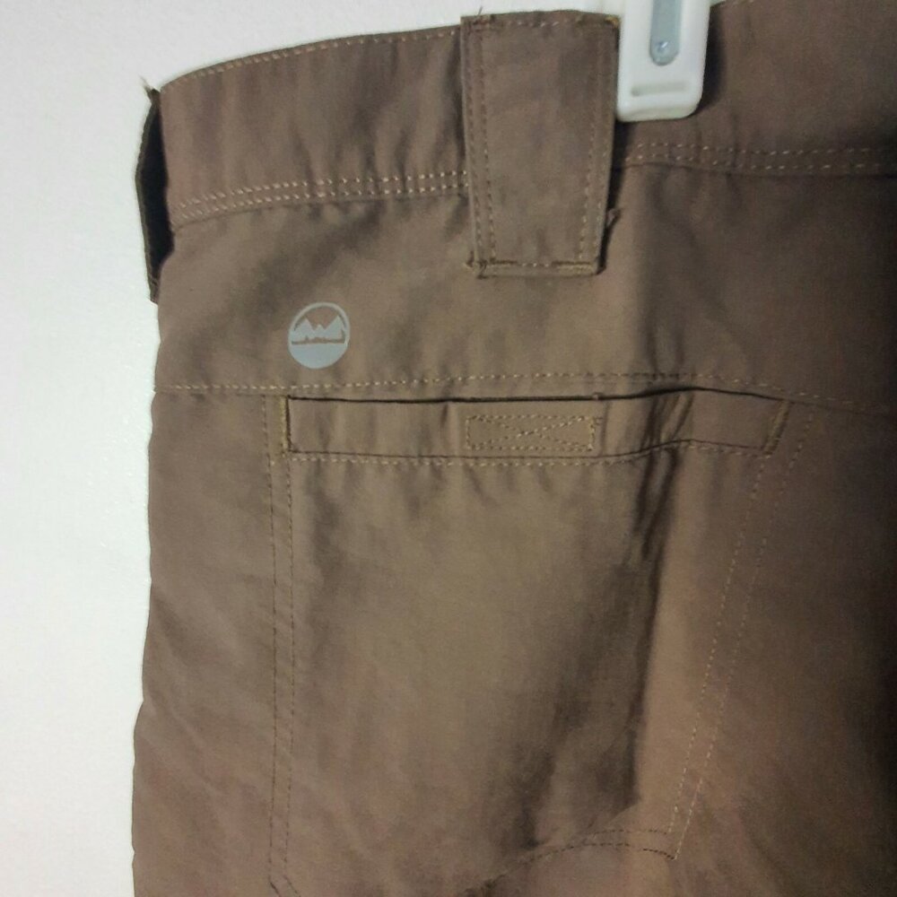 Wrangler Cargo Shorts Men Size 42 Brown Nylon‎ Pockets Lightweight Casual - Picture 5 of 8